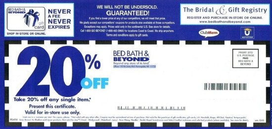 Bed Bath & Beyond coupon